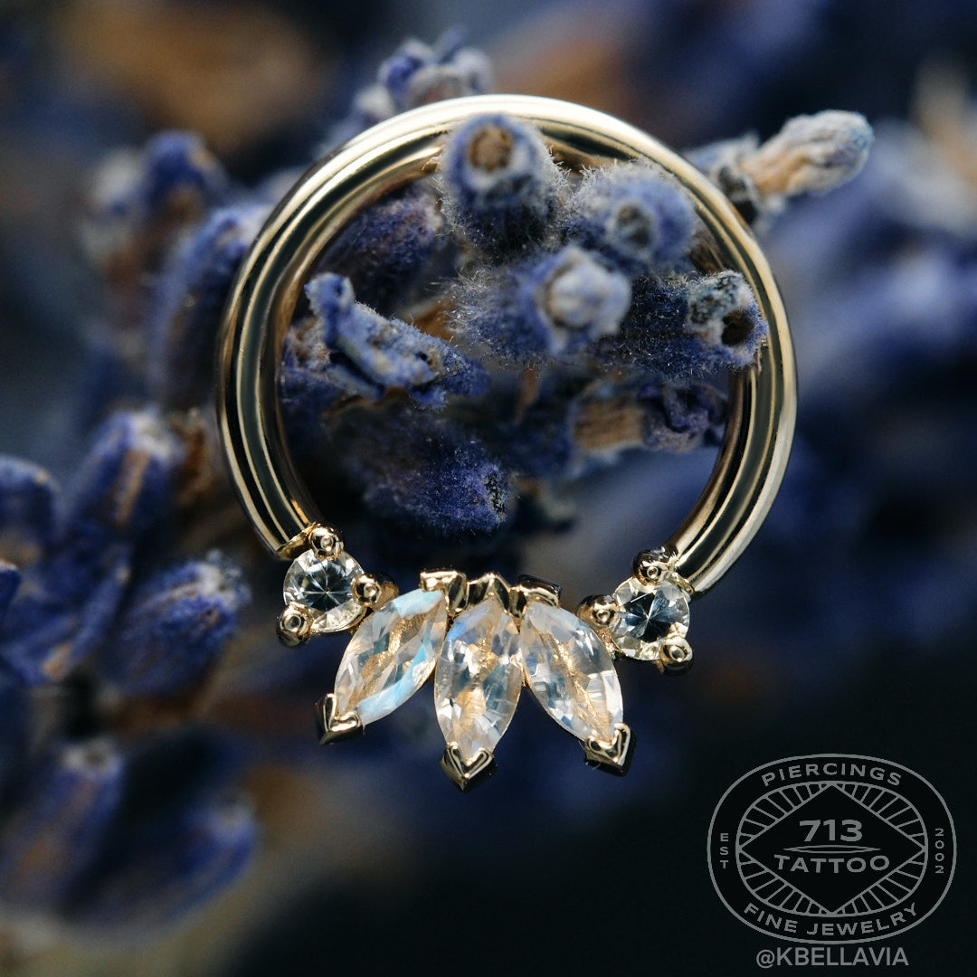 BVLA - THALIA 16g 5/16"- 14KT SOLID GOLD - SEAM RING