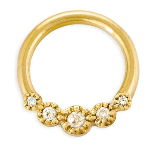TAWAPA - BELOVED CONTINUOUS RING 16G - 14KT SOLID GOLD