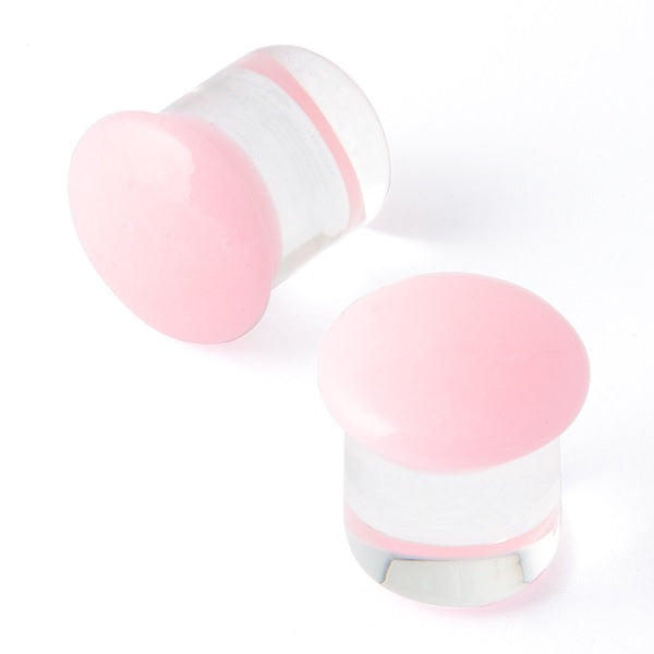 GORILLA GLASS - COLOR FRONT - COTTON CANDY - GLASS - PLUGS