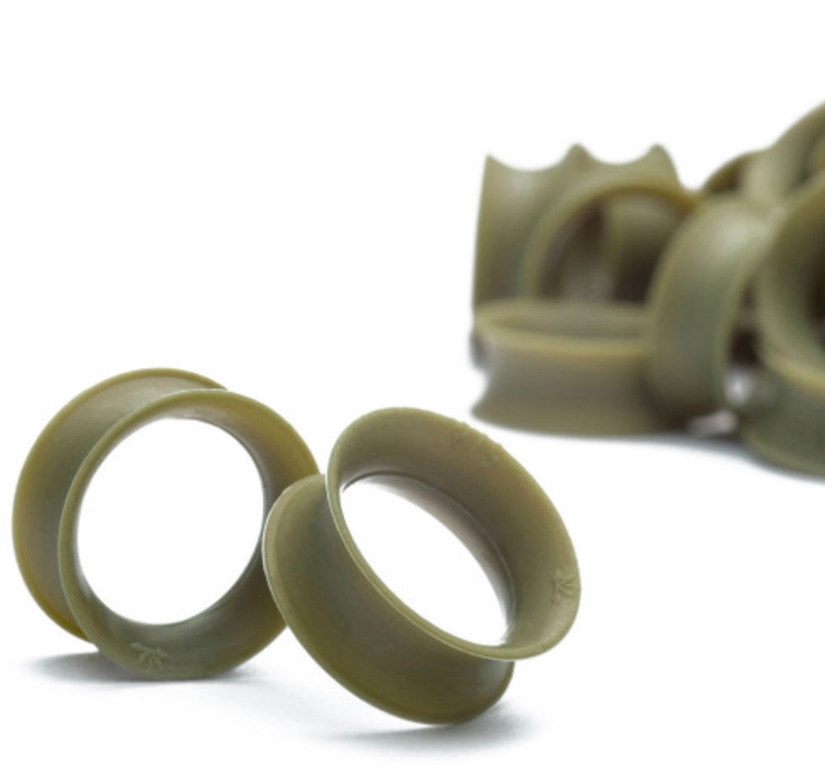 KAOS SOFTWEAR - BASIC SKIN EYELETS (10G THROUGH 1") - AVACADO - SILICONE - EYELETS