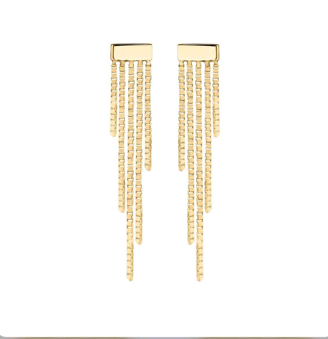 QUETZALLI JEWELRY - GLIMMER - 14KT SOLID GOLD - THREADLESS END