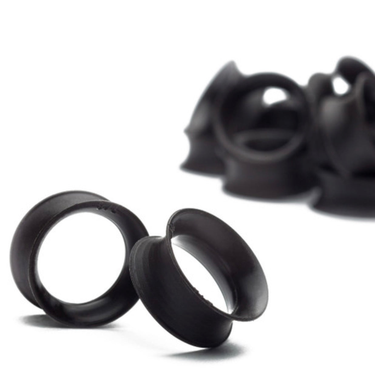 KAOS SOFTWEAR - OVER 1" SKIN EYELETS - BLACK - SILICONE - EYELETS