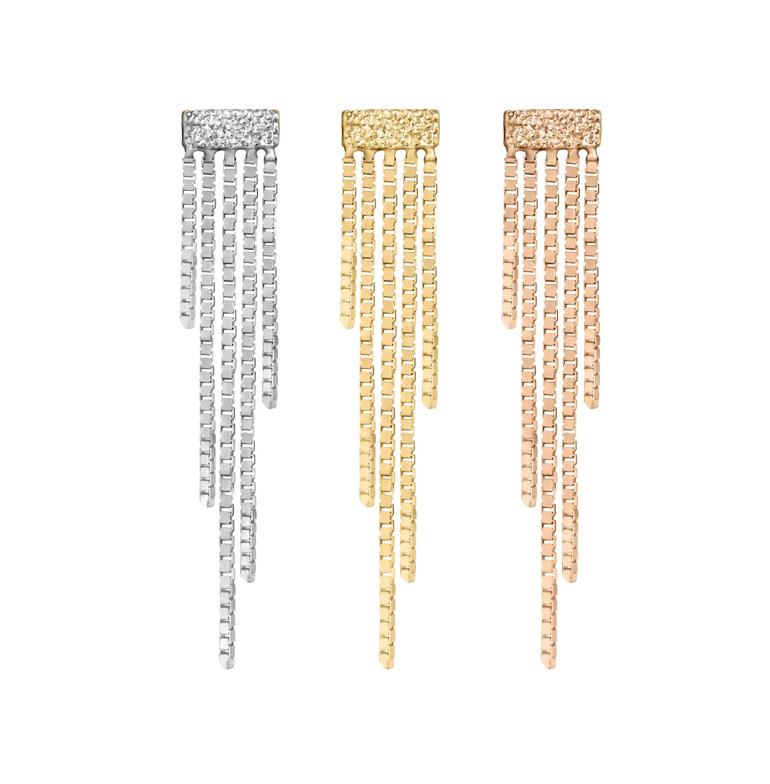 QUETZALLI JEWELRY - GLIMMER - 14KT SOLID GOLD - THREADLESS END