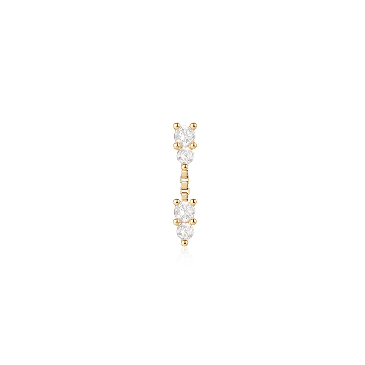 EMBER JEWELRY - TINKER - 14KT SOLID GOLD - THREADLESS END