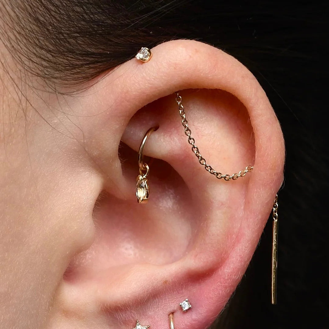 PALMOMA JEWELRY - AURORA THREADER - 14KT SOLID GOLD - THREADER