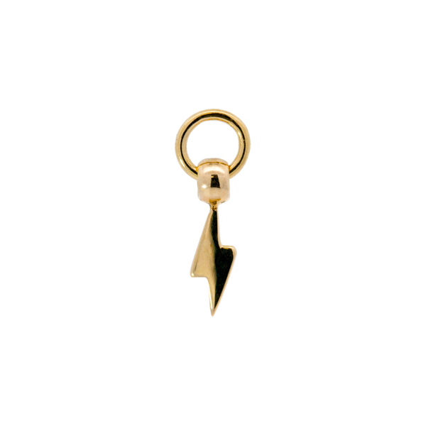 LEROI - ELECTRIC (LIGHTNING BOLT) - 14KT SOLID GOLD - CHARM