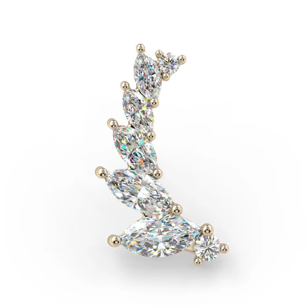 KIWI DIAMOND - SABINE LARGE END - 14KT SOLID GOLD - THREADED