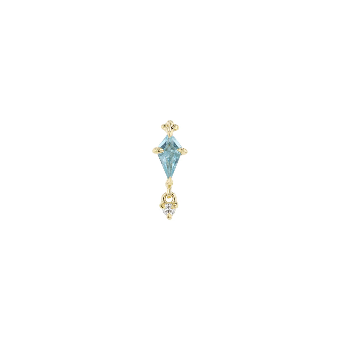 MODERN MOOD - ASH - 14KT SOLID GOLD -THREADLESS END