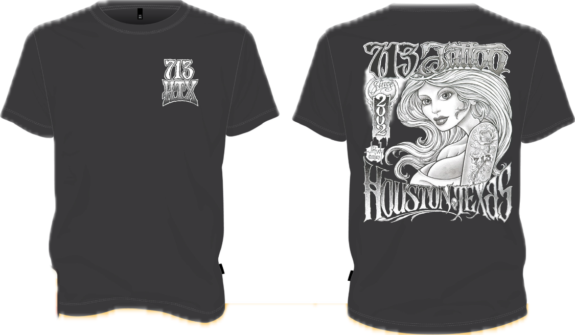 713 Tattoo Shirt - Jack Rudy - Black - T-Shirt