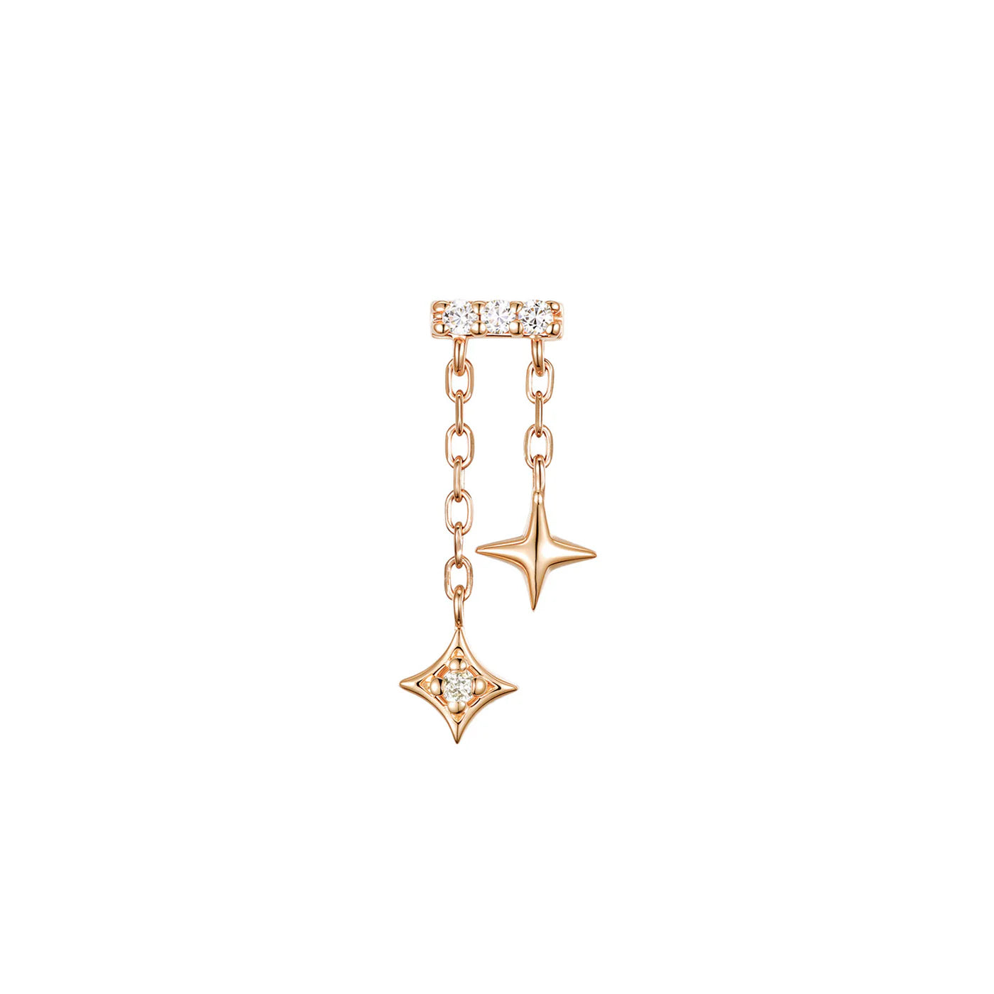 MODERN MOOD - BAR END COSMO - 14KT SOLID GOLD - THREADLESS END