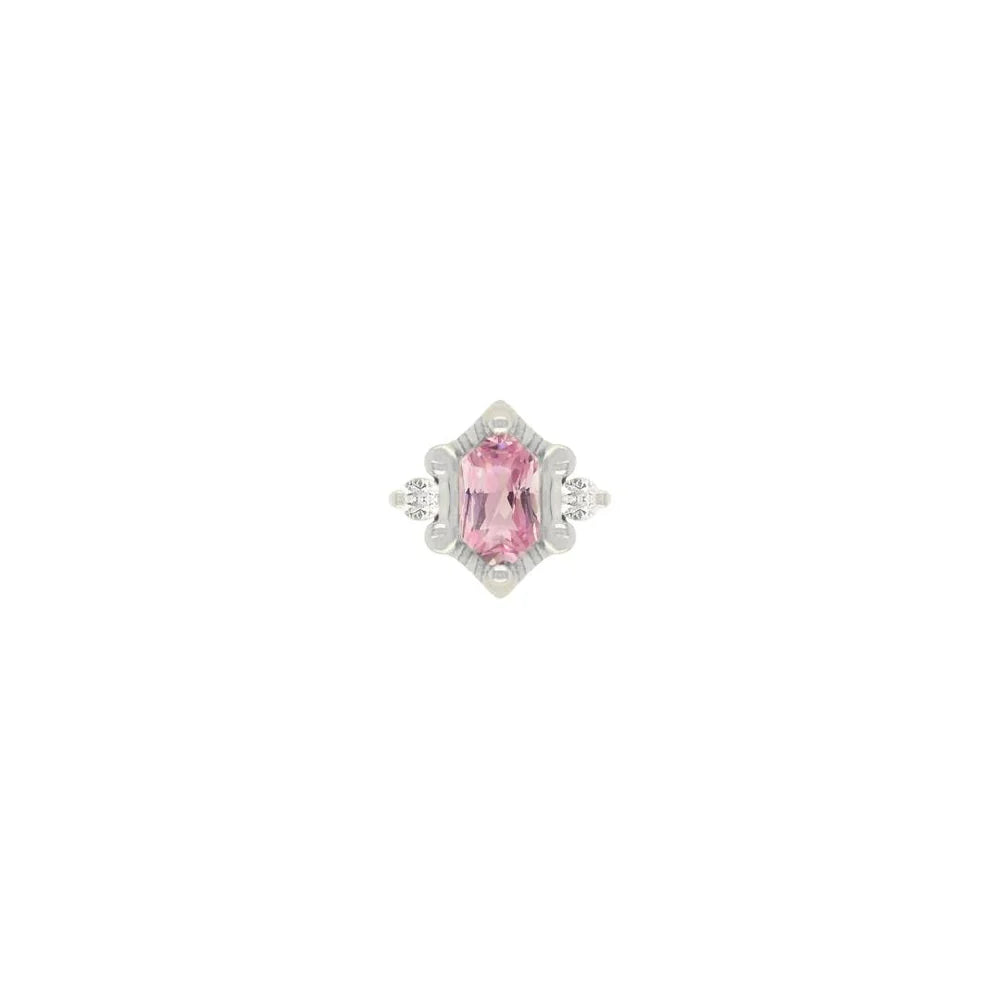 BUDDHA JEWELRY - REYNA - PINK TOURMALINE - 14KT SOLID GOLD - THREADLESS END