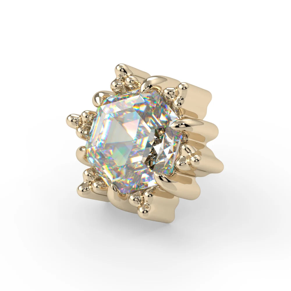KIWI DIAMOND JEWELRY - VERA - 14KT SOLID GOLD - THREADLESS END