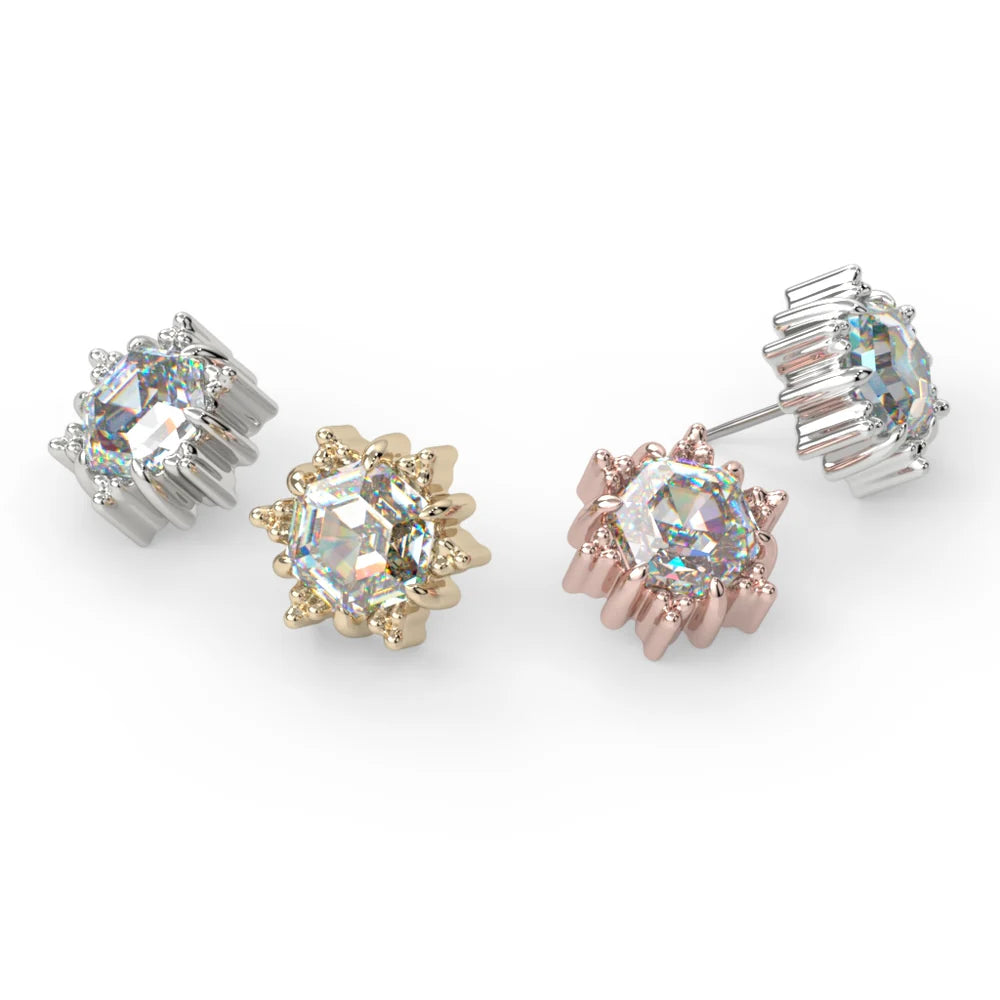 KIWI DIAMOND JEWELRY - VERA - 14KT SOLID GOLD - THREADLESS END