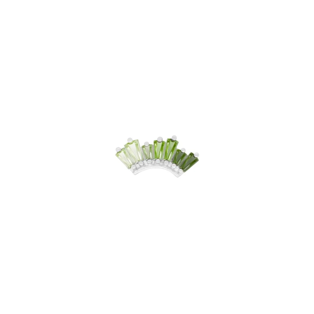 BUDDHA JEWELRY - ENLIGHTEN - GREEN TOURMALINE - THREADLESS END