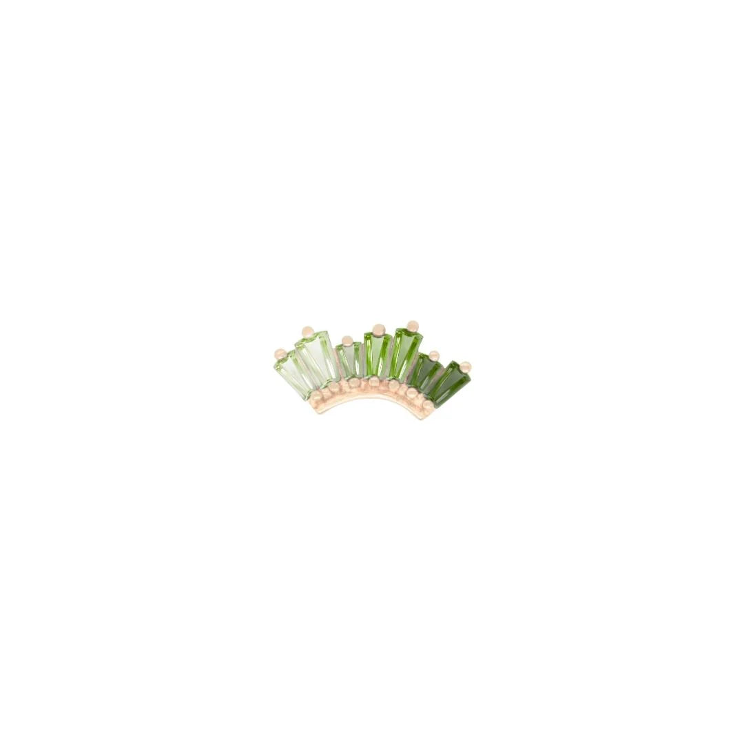 BUDDHA JEWELRY - ENLIGHTEN - GREEN TOURMALINE - THREADLESS END