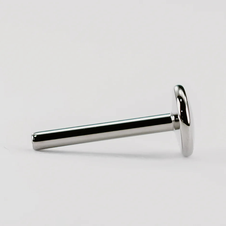 CASCADE BODY JEWELRY - 18g (5/32" - 11/32") POST (WITH A 4MM DISK BACK) - LABRET - THREADLESS