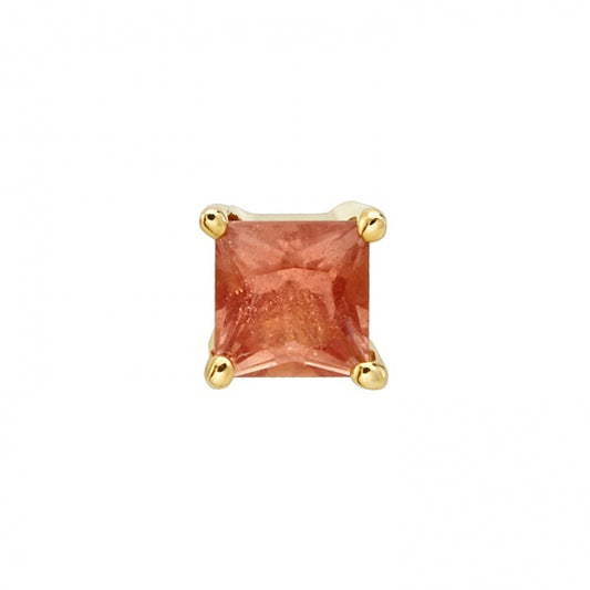 BVLA - PRINCESS PRONG - 2MM - 14KT SOLID GOLD - THREADLESS END