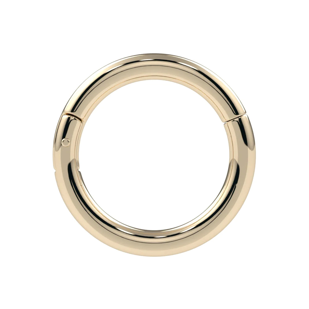 KIWI DIAMOND - PLAIN CLICKER - 16G - 14kKT SOLID GOLD - CLICKER