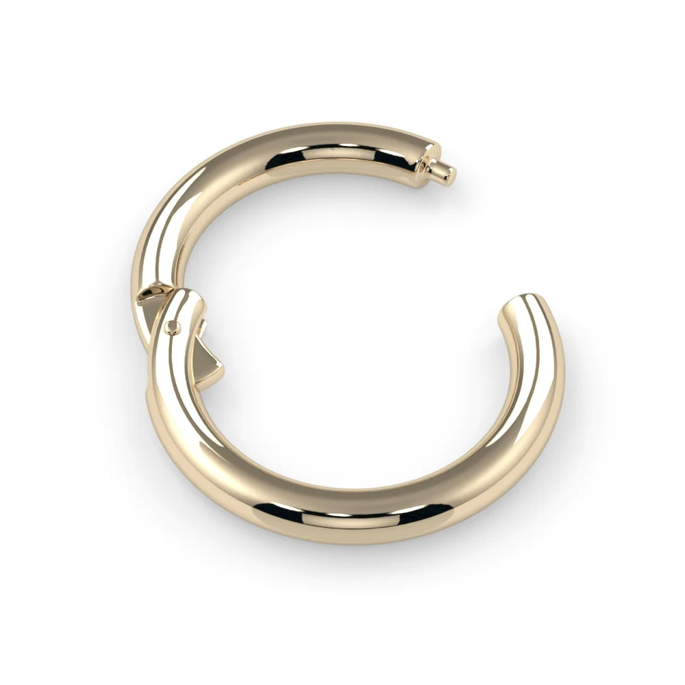 KIWI DIAMOND - PLAIN CLICKER - 16G - 14kKT SOLID GOLD - CLICKER