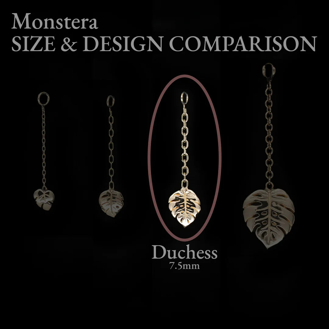REGALIA - DUCHESS MONSTERA - 14kt SOLID GOLD - CHARM