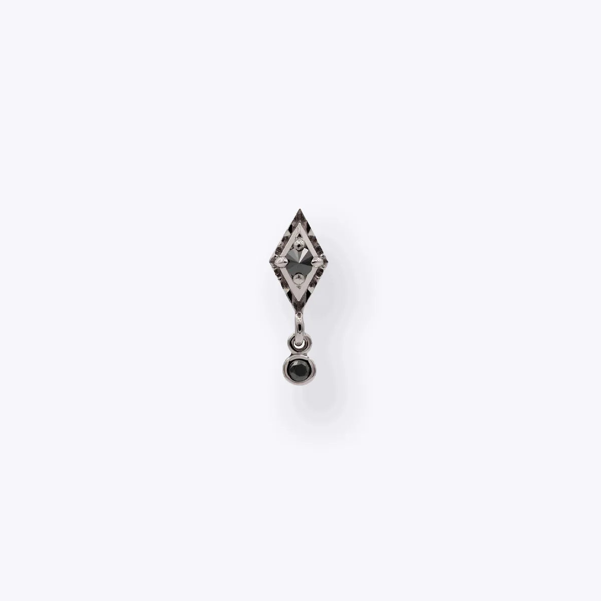 TETHER - DYNA DROP - BLACK DIAMOND - 14KT YELLOW GOLD - THREADLESS