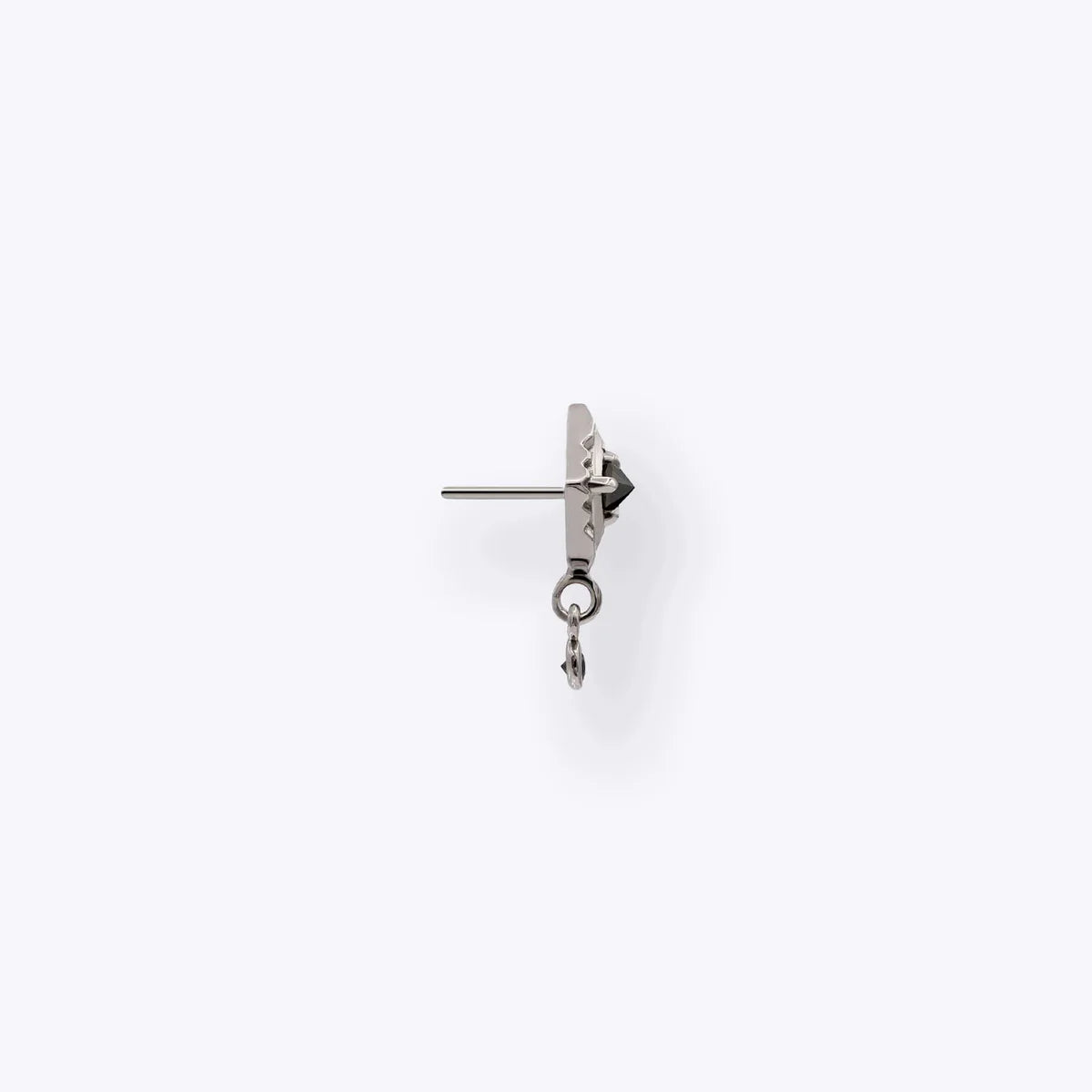 TETHER - DYNA DROP - BLACK DIAMOND - 14KT YELLOW GOLD - THREADLESS