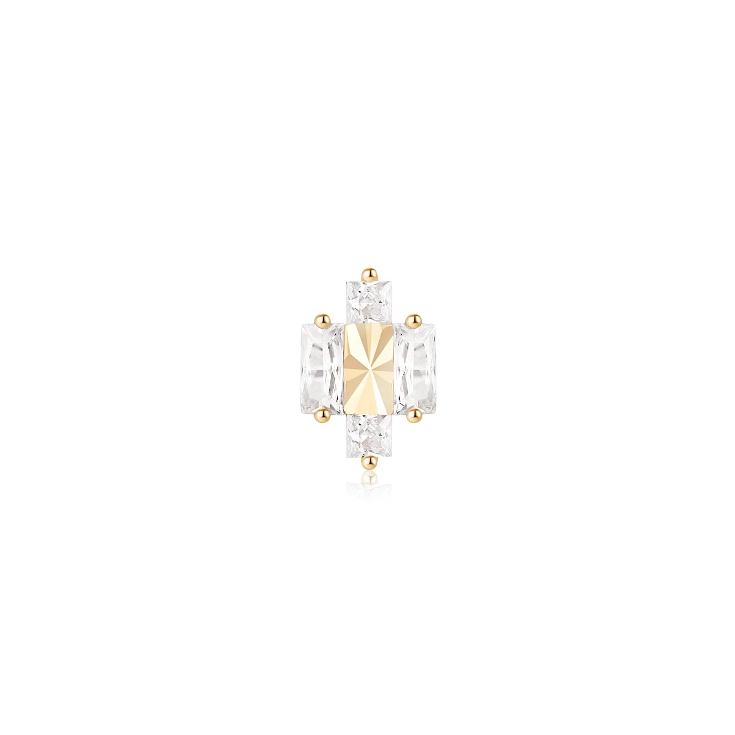 EMBER JEWELRY - SPEAK EASY - 14KT SOLID GOLD - THREADLESS END