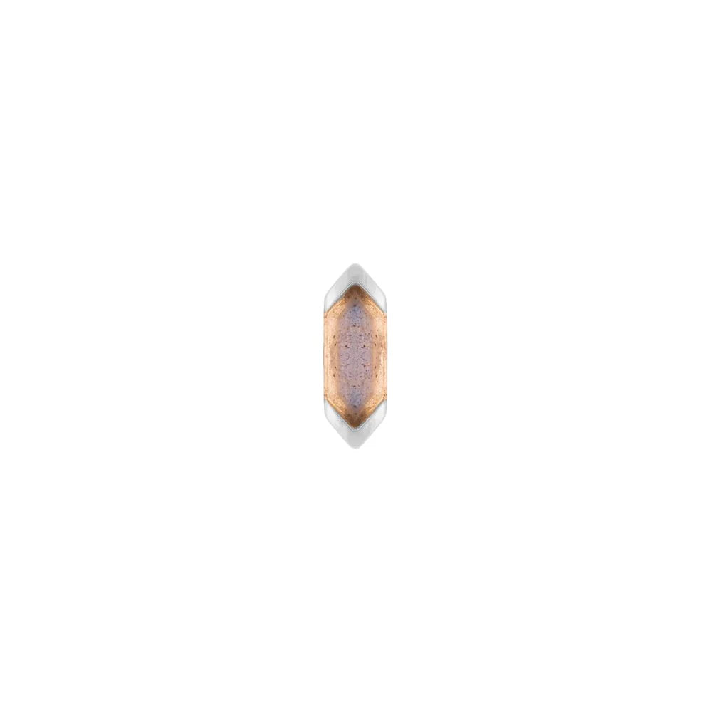 BUDDHA JEWELRY - MYSTIC - LABRADORITE - 14KT SOLID GOLD - THREADLESS END