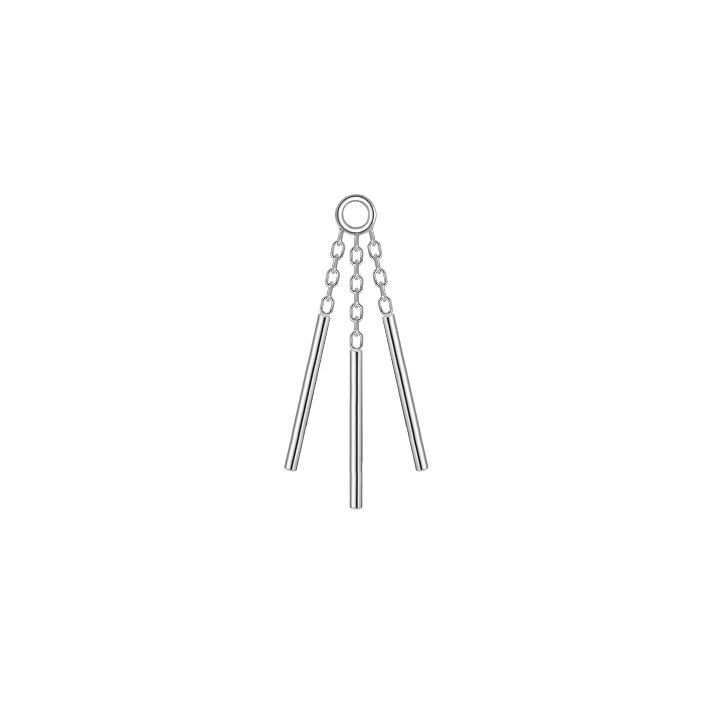 MODERN MOOD - WIND CHIME CHARM (Double Bars or Triple Bars) - 14KT SOLID GOLD - CHARM