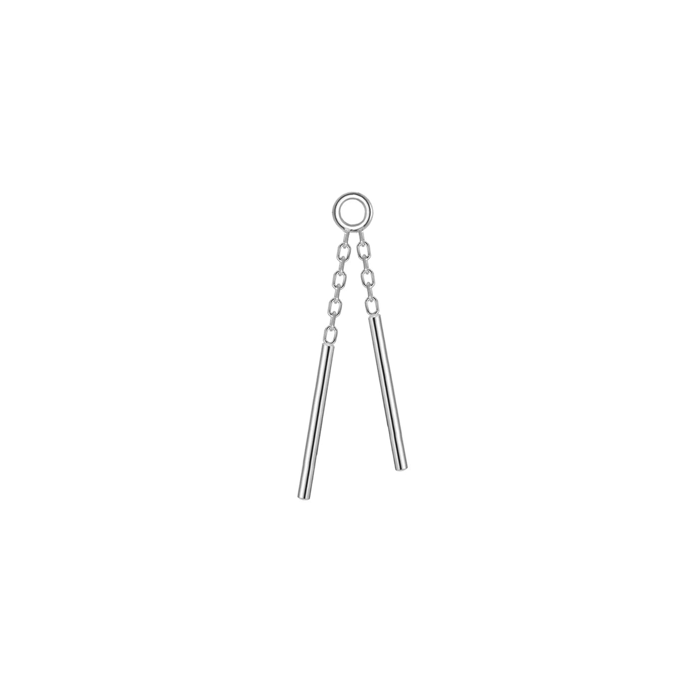 MODERN MOOD - WIND CHIME CHARM (Double Bars or Triple Bars) - 14KT SOLID GOLD - CHARM