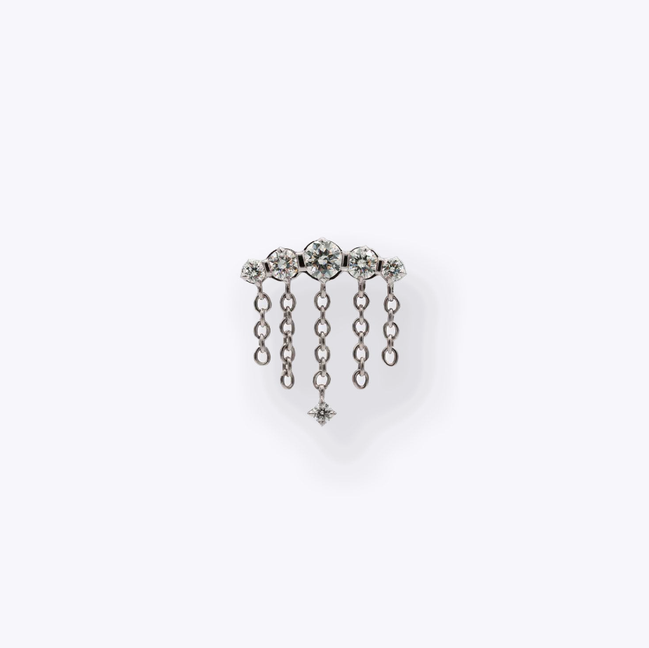 TETHER - DEITY - 14KT SOLID GOLD - THREADLESS END