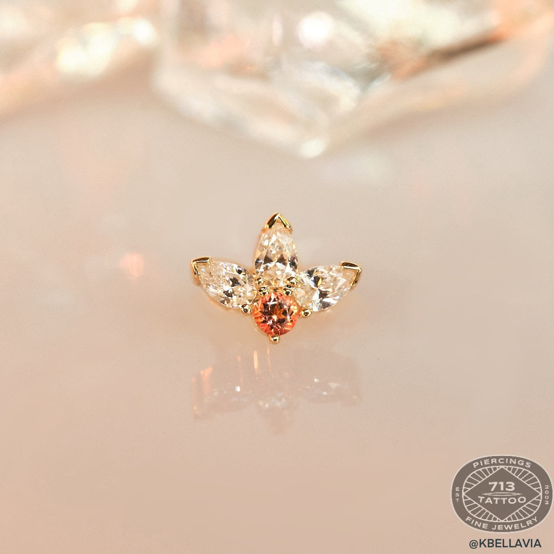 BVLA - MISS YOU - 14KT SOLID GOLD - THREADED END