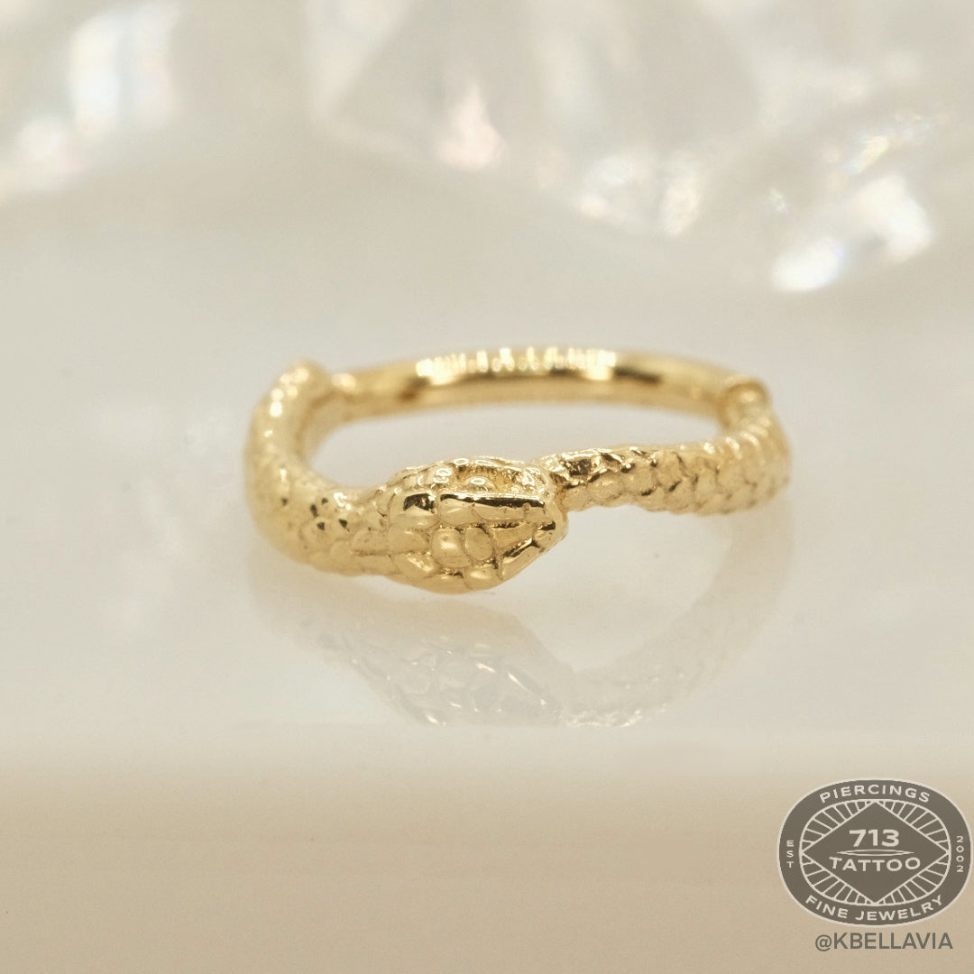 TAWAPA -OUROBOROS - 14KT SOLID GOLD- CLICKER