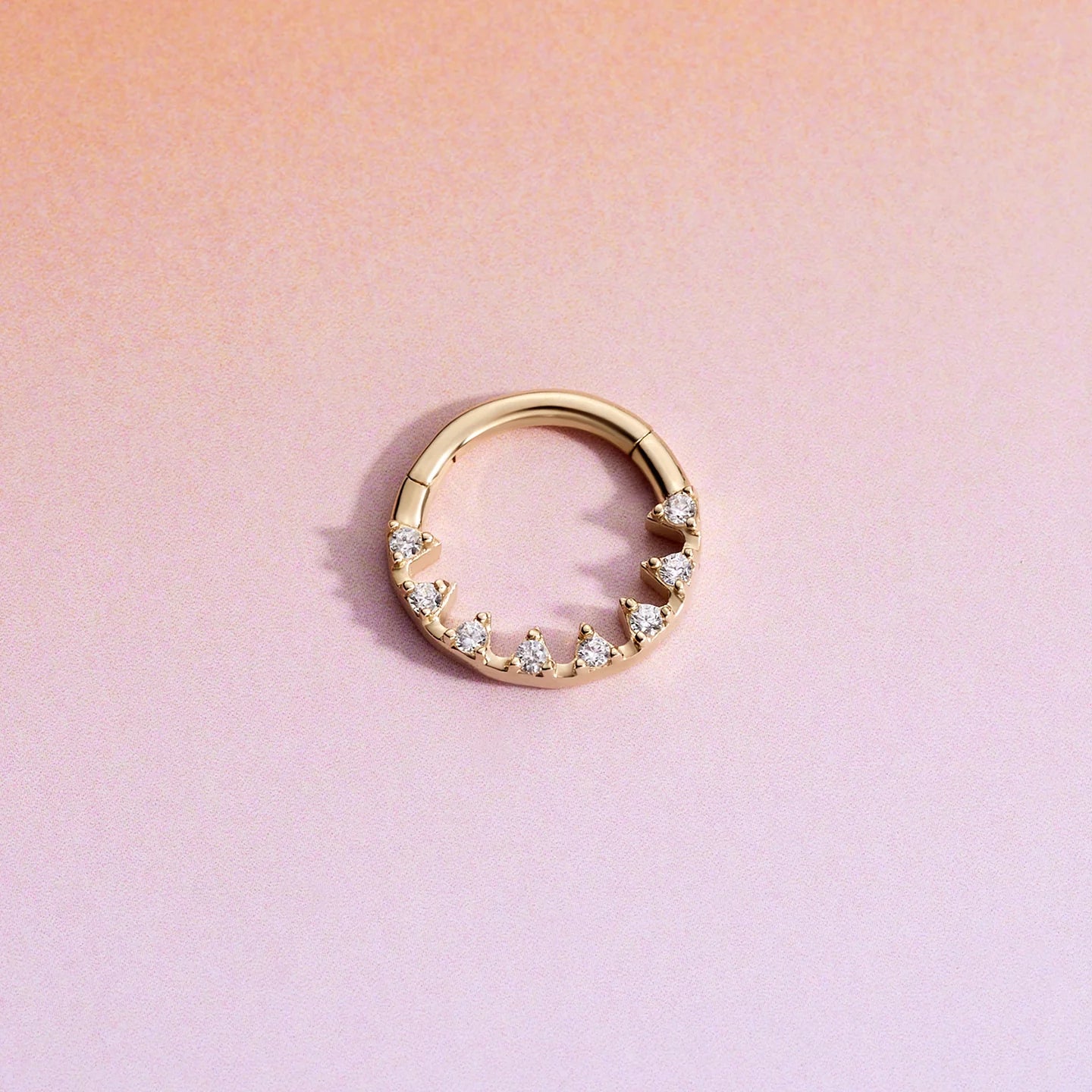 EMBER JEWELRY - SAVAGE - CZ - 14KT SOLID GOLD - CLICKER