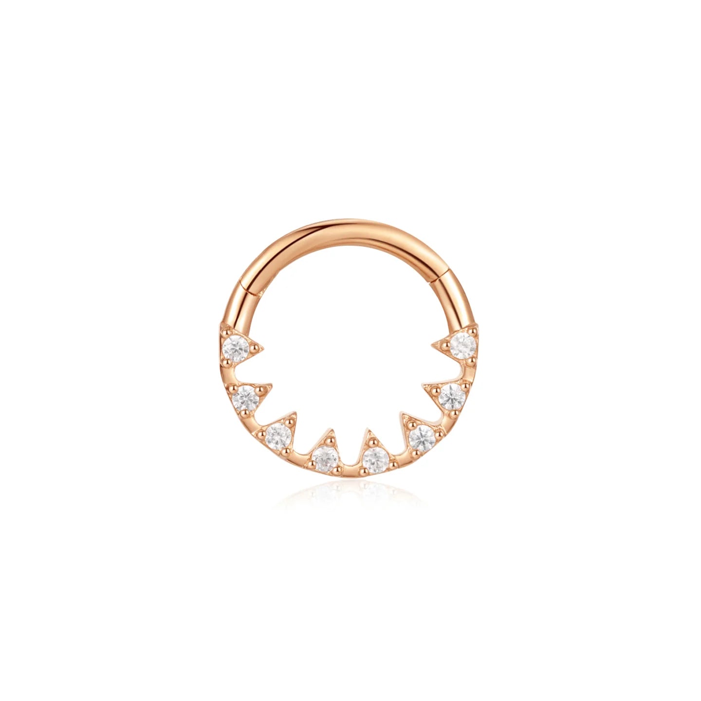 EMBER JEWELRY - SAVAGE - CZ - 14KT SOLID GOLD - CLICKER