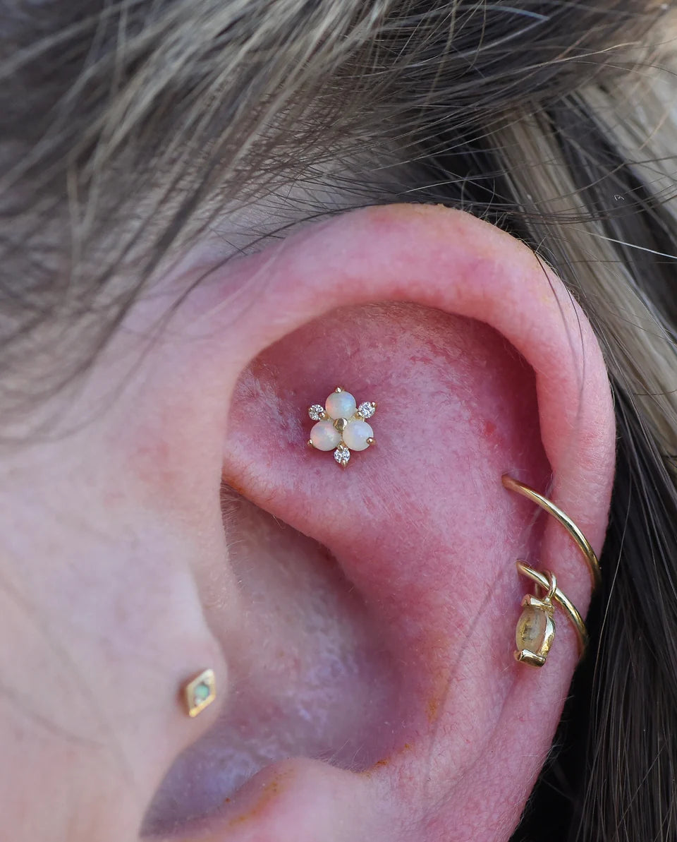 EMBER JEWELRY - SOLEIL - 14KT SOLID GOLD - THREADLESS END