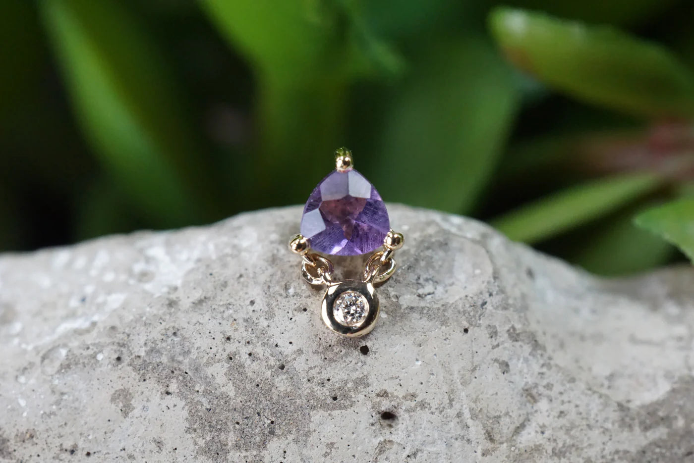 MODERN MOOD - OLIVIA - 14KT SOLID GOLD - THREADLESS END