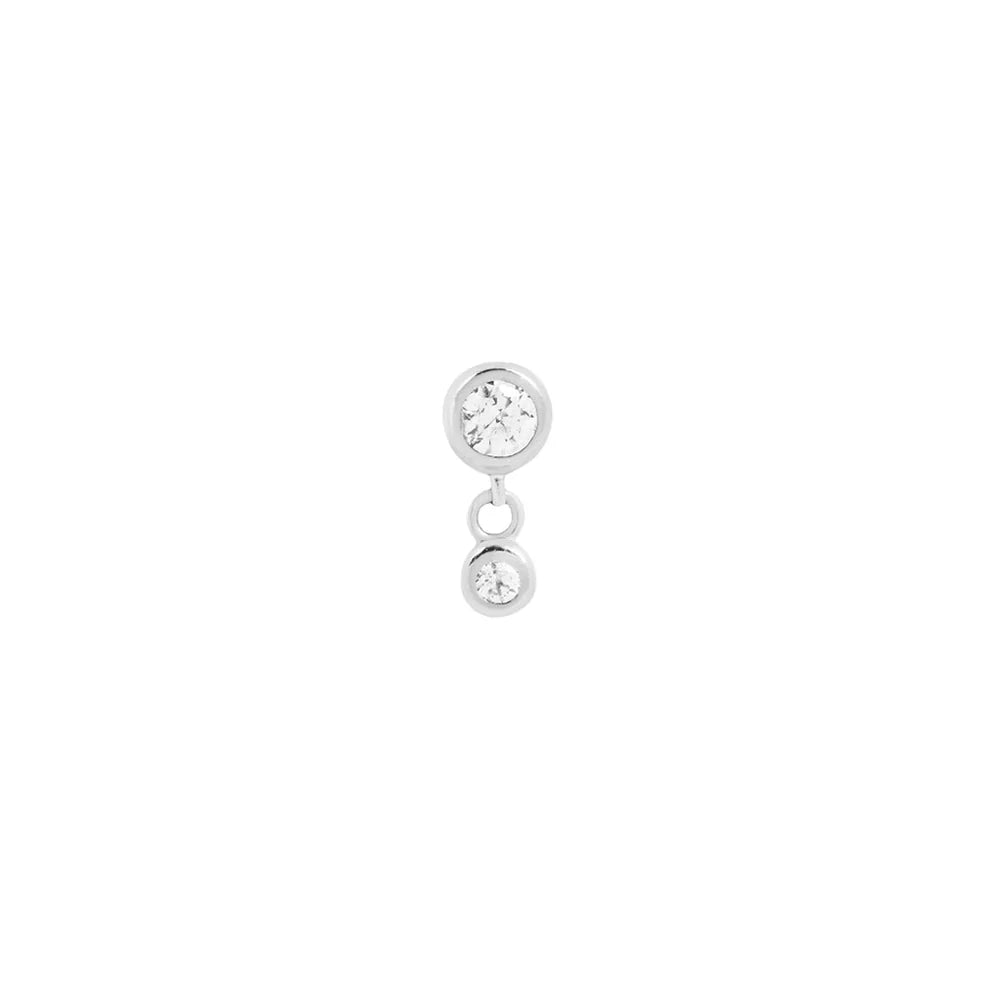 BUDDHA JEWELRY - SUTTON - CZ - 14KT SOLID GOLD - THREADLESS END