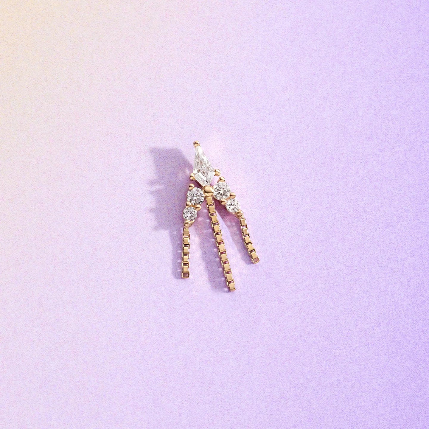 EMBER JEWELRY - HOLY SMOKES - 14KT SOLID GOLD - THREADLESS END