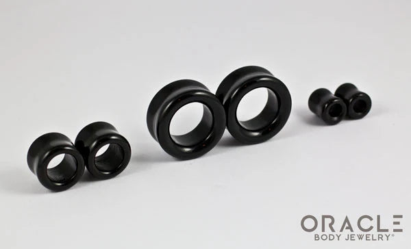ORACLE BODY JEWELRY - OBSIDIAN EYELETS / TUNNELS