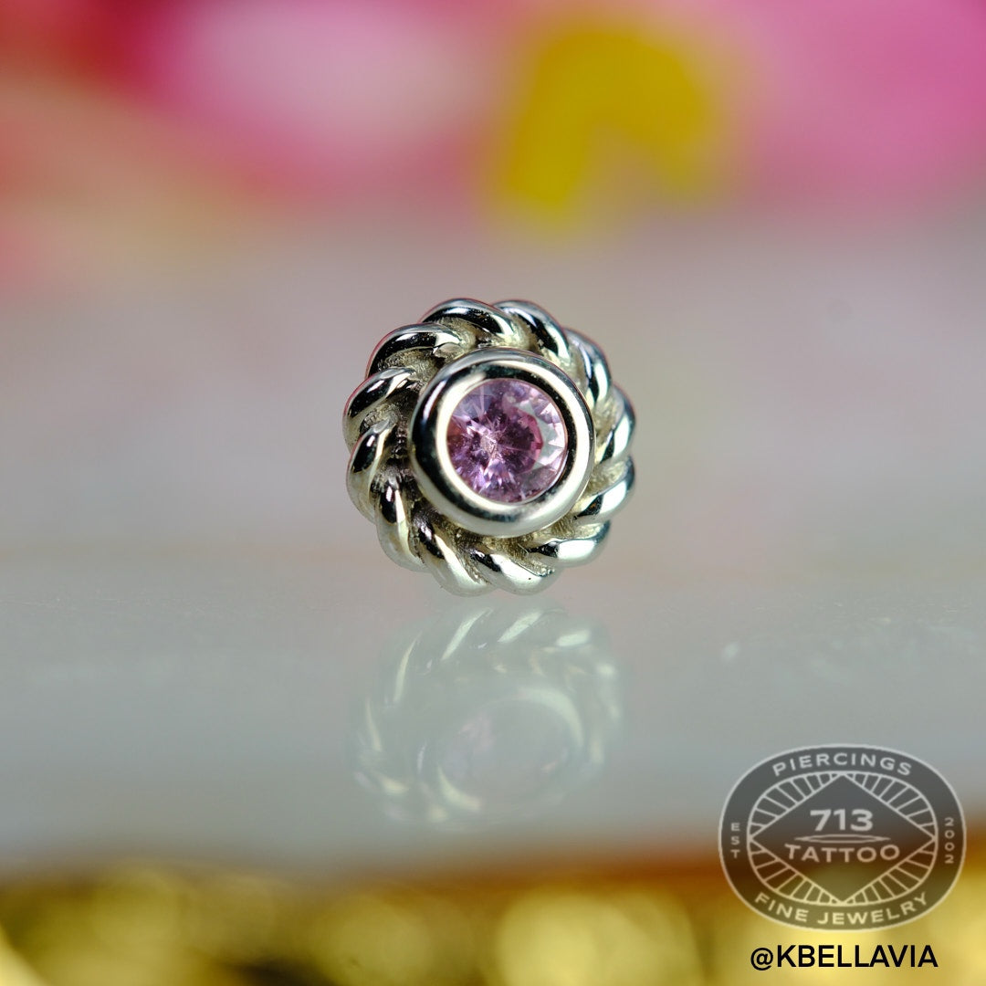 BVLA - BRAIDED RAINE MINI (CHOCTAW) - 14KT SOLID GOLD - THREADLESS END