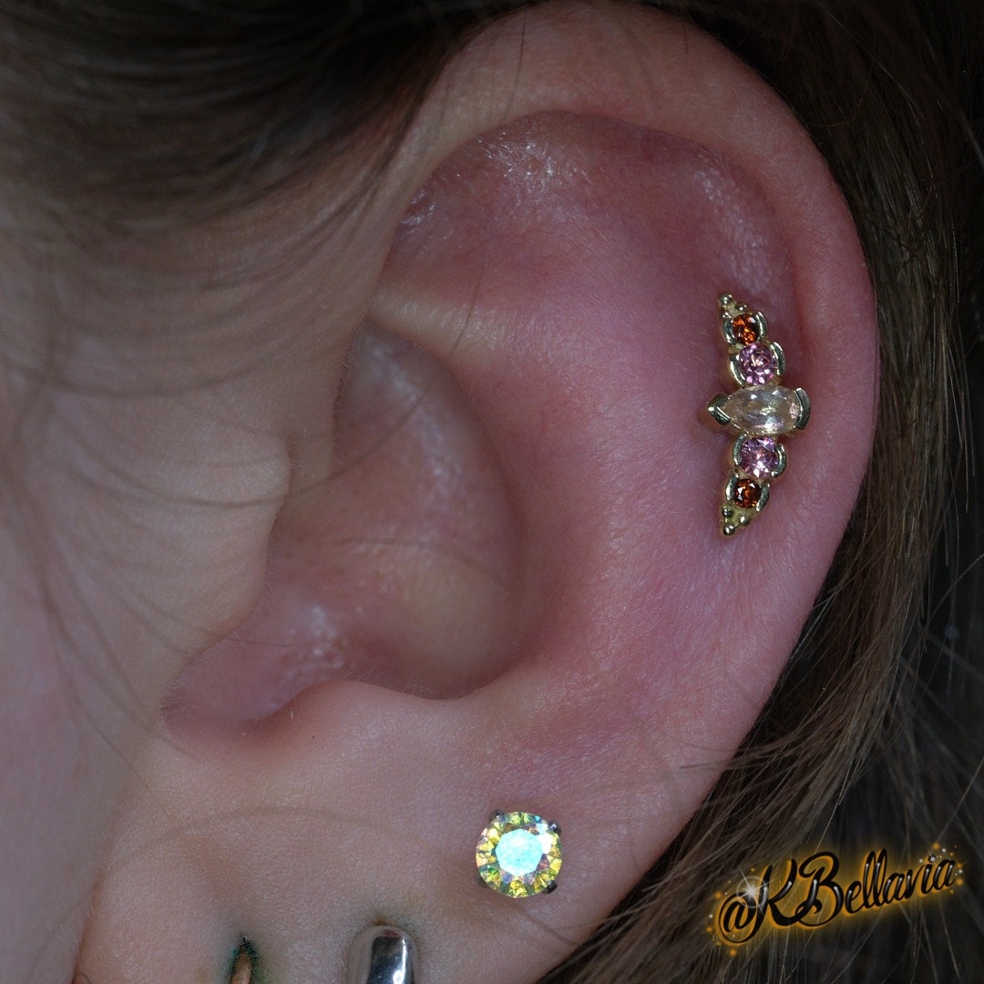 BVLA- NIKKI PANARAYA - 14KT SOLID GOLD - THREADED END