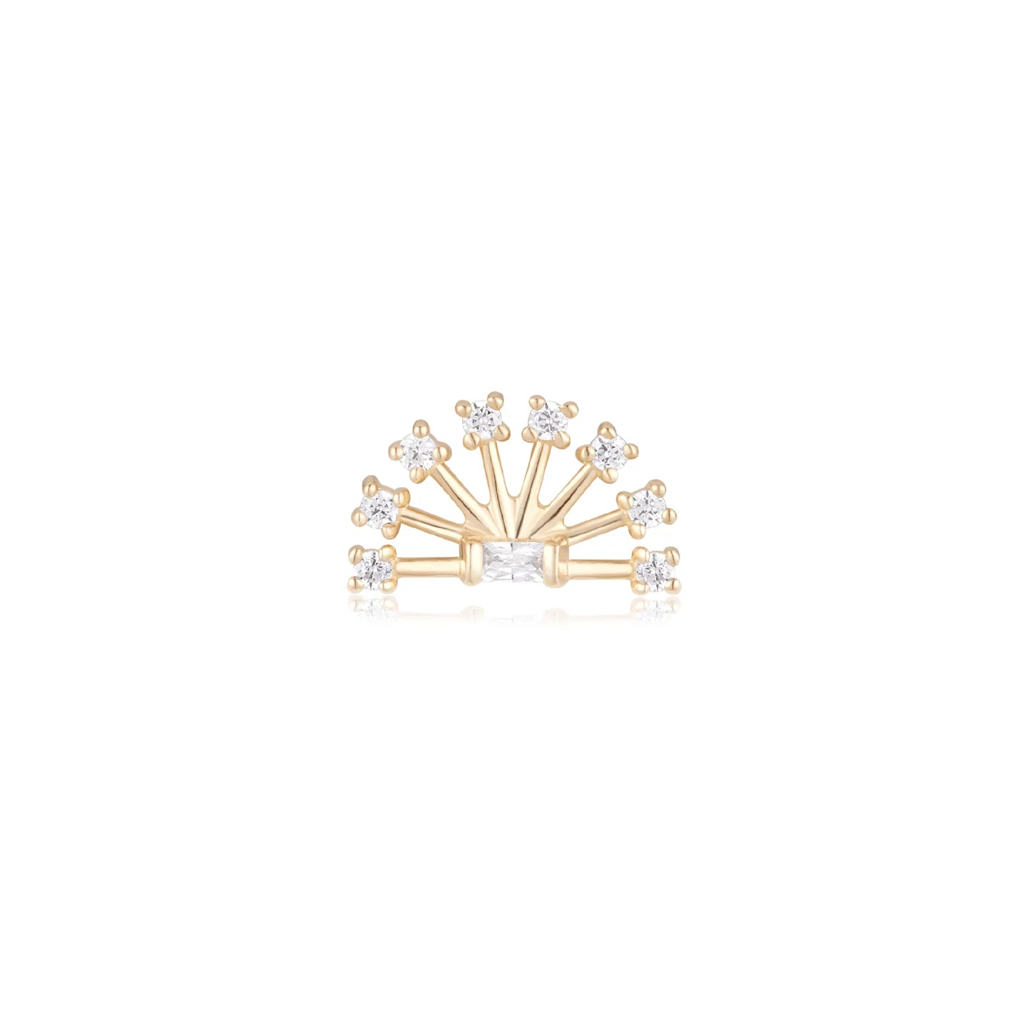 EMBER JEWELRY - FANFARE - 14KT SOLID GOLD - THREADLESS END