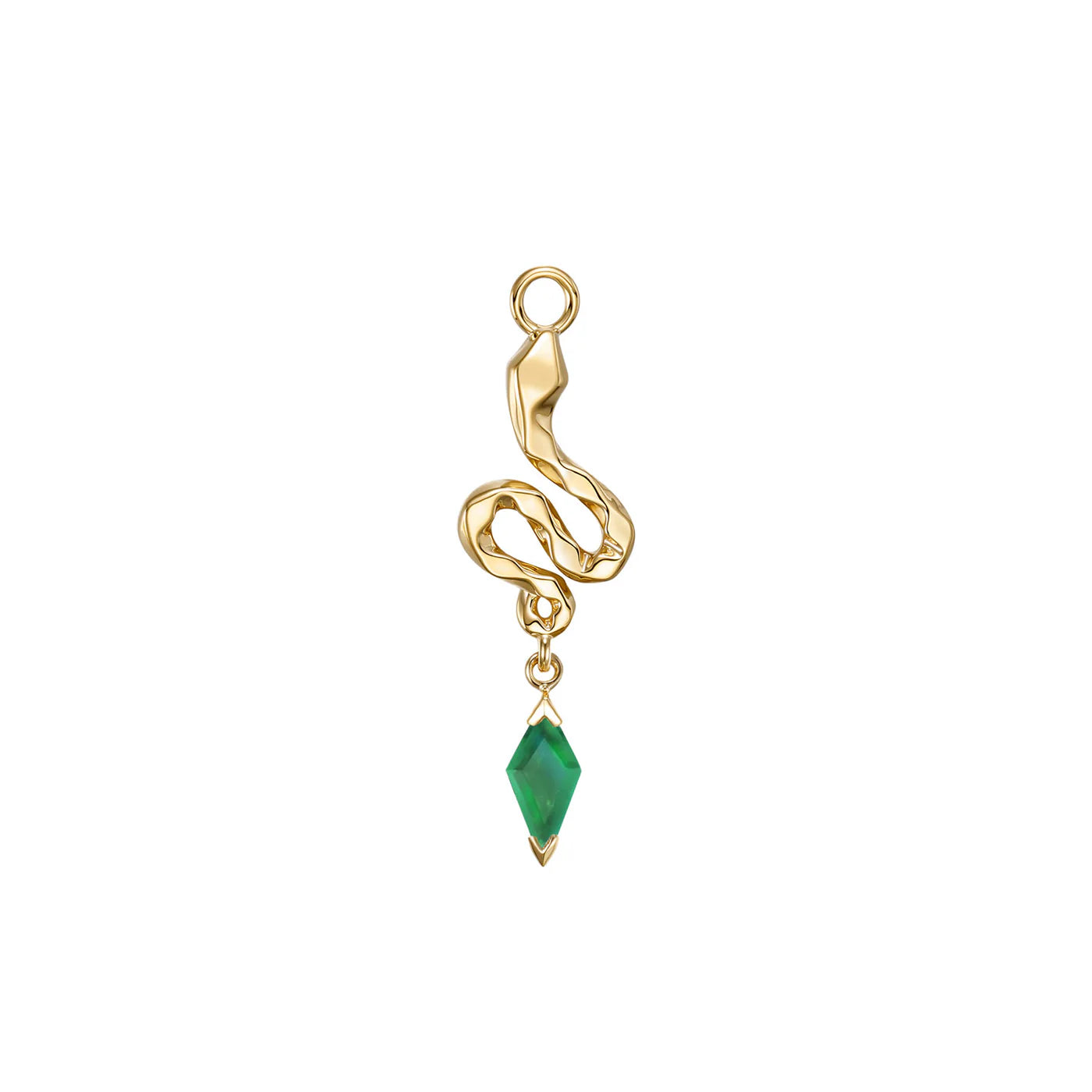 MODERN MOOD - SNAKE PETRA CHARM - 14KT SOLID GOLD - CHARM