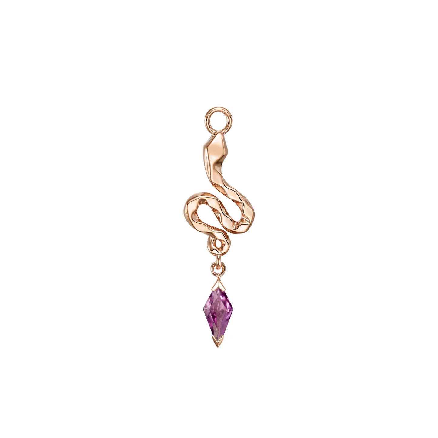 MODERN MOOD - SNAKE PETRA CHARM - 14KT SOLID GOLD - CHARM