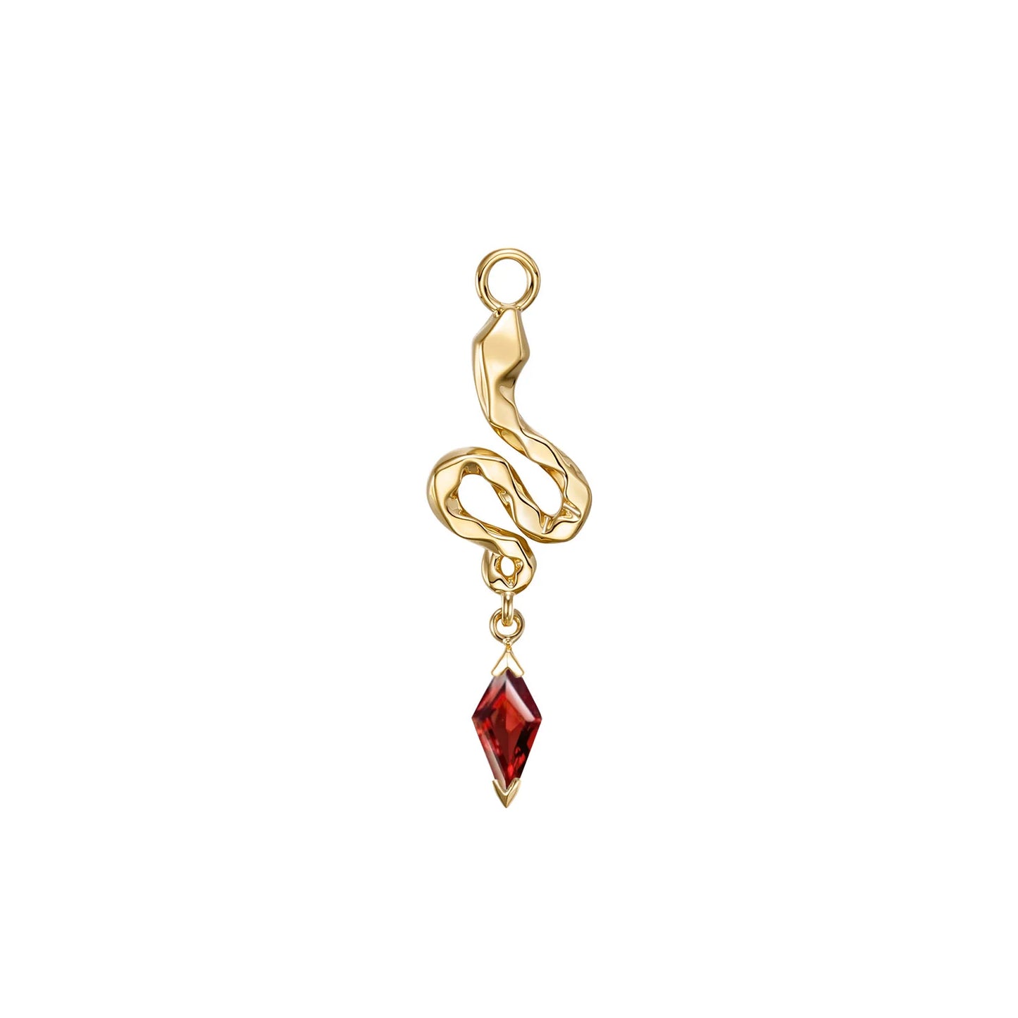 MODERN MOOD - SNAKE PETRA CHARM - 14KT SOLID GOLD - CHARM
