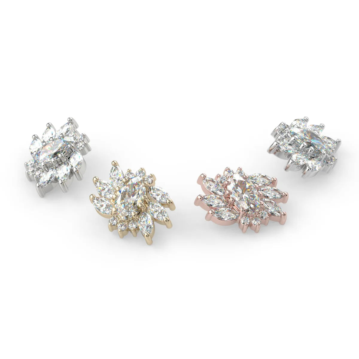 KIWI DIAMOND - MAE - 14KT SOLID GOLD - THREADED END
