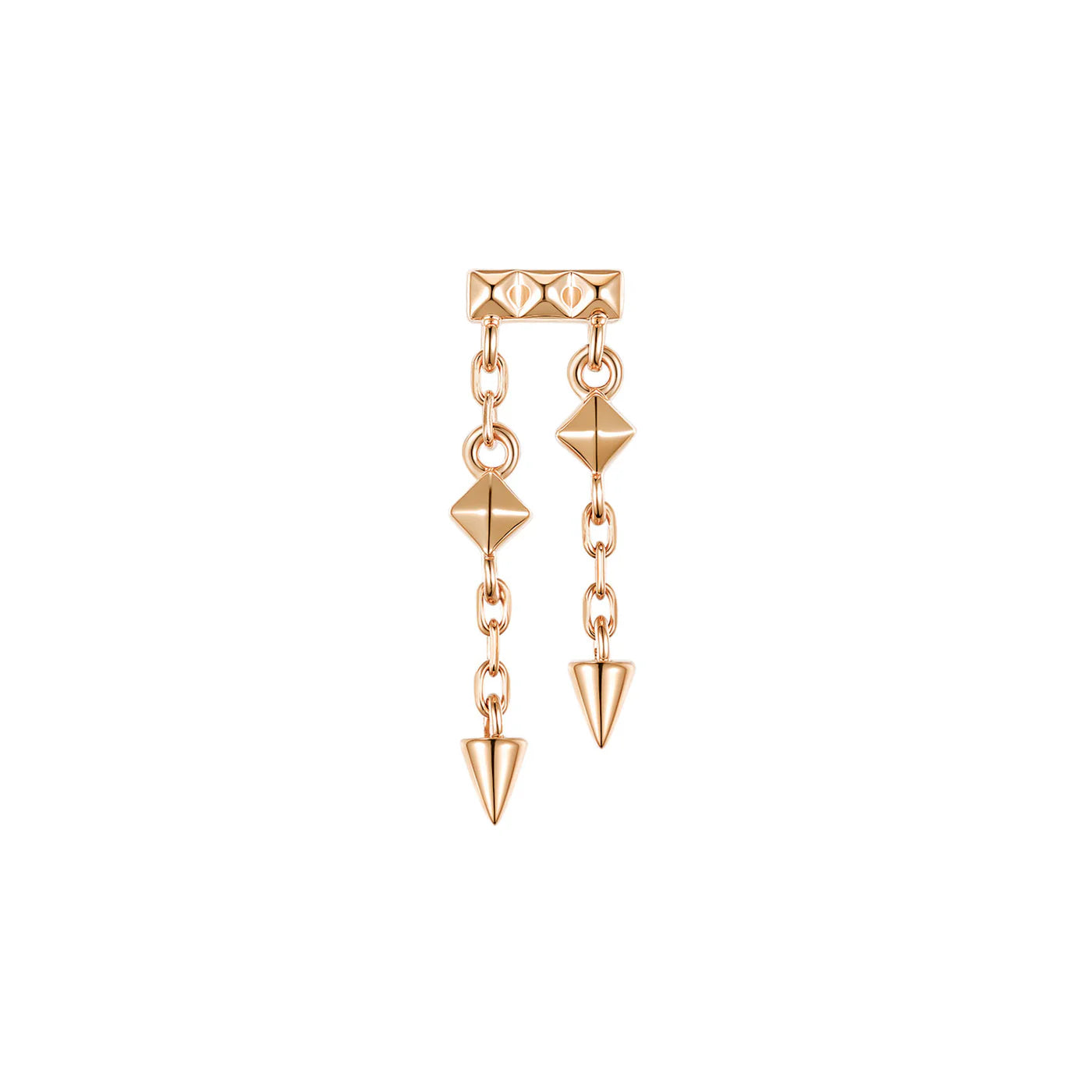 MODERN MOOD - BAR END - AXL - 14KT SOLID GOLD - THREADLESS END