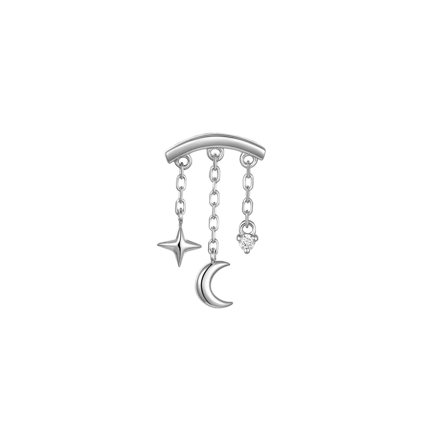 MODERN MOOD - CASSIOPEIA BAR - 14KT SOLID GOLD - THREADLESS END