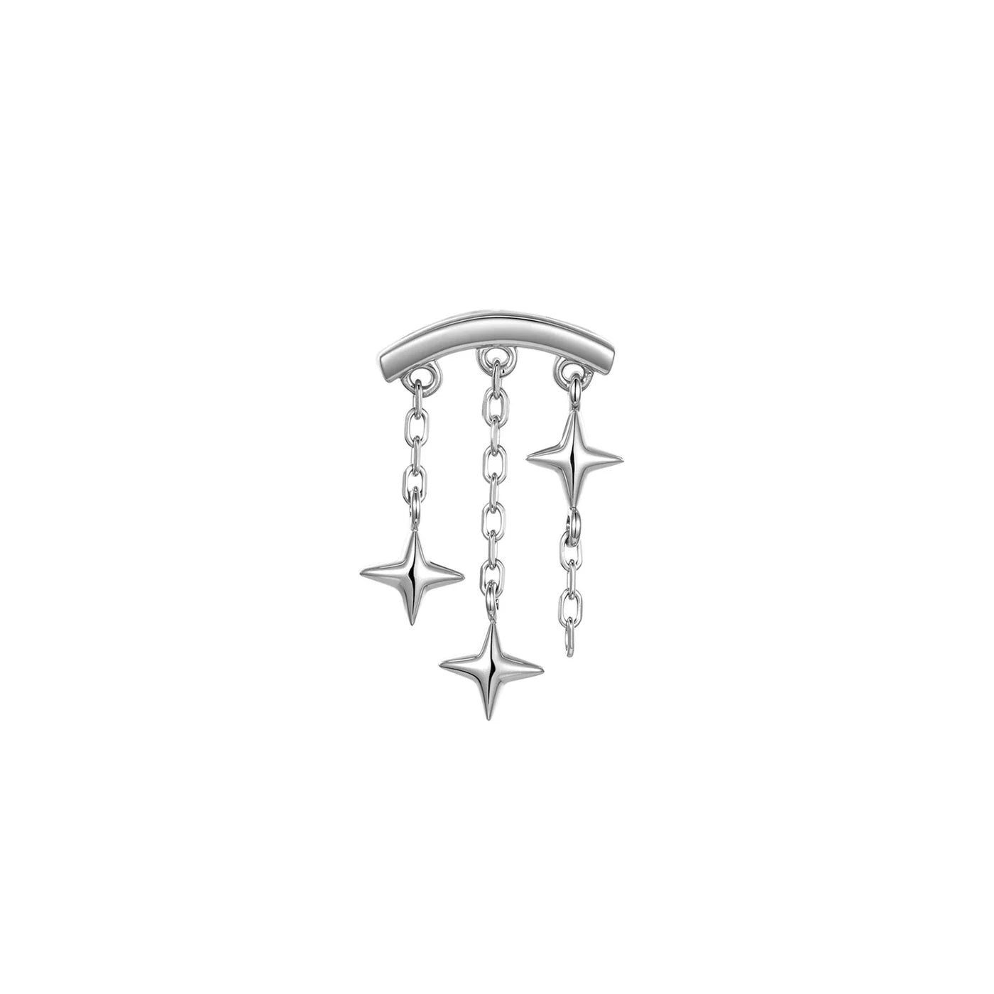 MODERN MOOD - ORION BAR END - 14KT SOLID GOLD - THREADLESS END